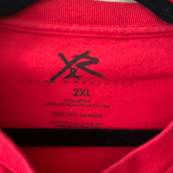 Young & Reckless | Red Graphic Tee | XXL - Picture 3 of 3